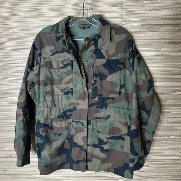 Topshop womens army jacket size 4 - Picture 1 of 5